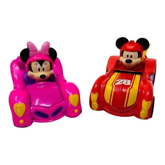 Disney Mickey and the Roadster Racers Diecast Cars Minnie Mouse Pink Red - Picture 1 of 12